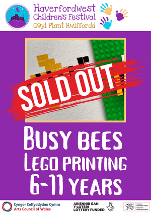 'Busy bees' Lego printing 6-11 years