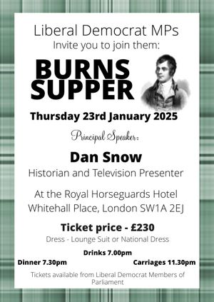 Burns Night Supper