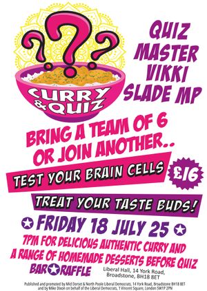 MDNP Summer Curry & Quiz