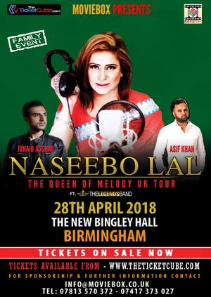 Naseebo Lal (Birmingham) The Queen of Melody UK Tour
