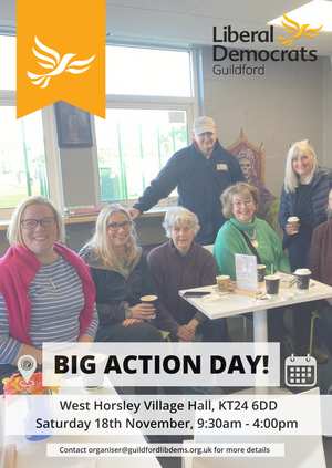 Guildford Lib Dems' Big Weekend Action Day #1