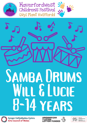 Samba drums with Will & Lucie 8-14 years