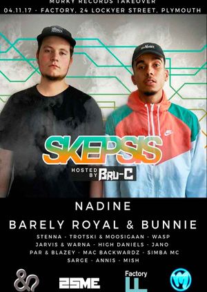 Andwhat&? X 2SME presents MURKY Takeover W/ SKEPSIS ,Nadine,BRU-C,& Special Guest PHARAOH K!