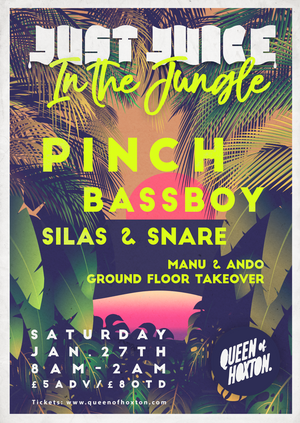 Just Juice in the Jungle w/ Pinch & Bassboy