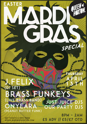 Easter Mardi Gras Special w/ J FElix & The Brass Funkeys