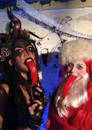 Art Macabre Death Drawing: Krampus Xmas Special!