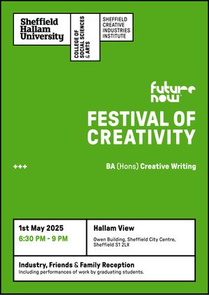 BA (Hons) Creative Writing - Industry, Friends & Family Event