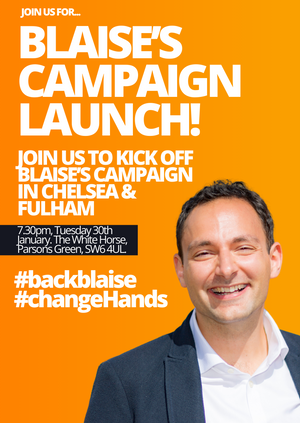 Blaise's Campaign Launch Party