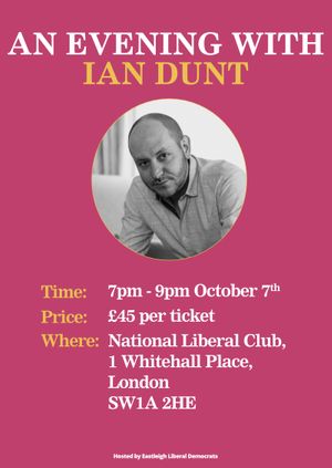 An evening with Ian Dunt