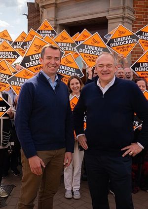 B&W Victory Celebration