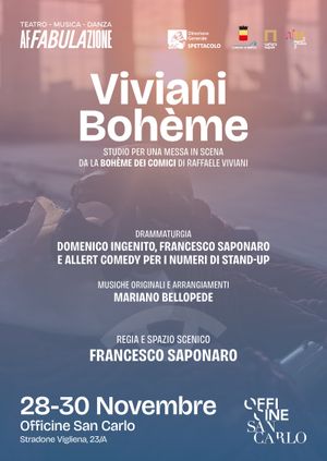 VIVIANI  BOHÈME | studio per una messa in scena da La Bohème dei comici di Raffaele Viviani