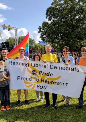 Lib Dems at Reading Pride
