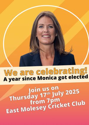 One Year On Party with Monica Harding MP
