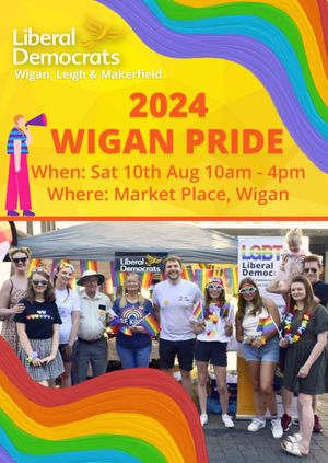 LibDems at Wigan Pride 2024