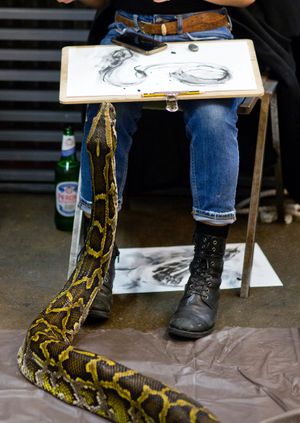 Wild Life Drawing: Sculptural Serpents