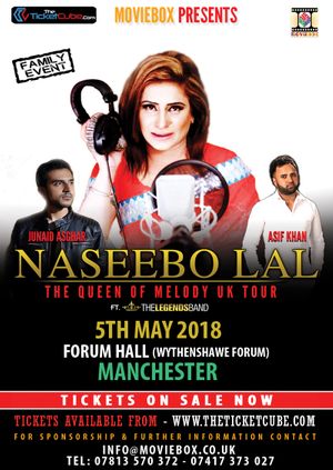 Naseebo Lal (Manchester) The Queen of Melody UK Tour