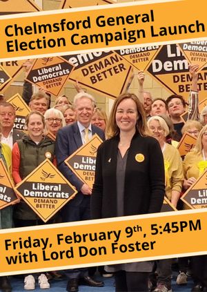 Chelmsford General Election Campaign Launch with Lord Don Foster