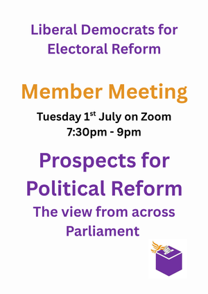 Prospects for Political Reform -   the view from across Parliament