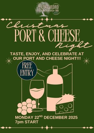 FREE Christmas Cheese & Port Night