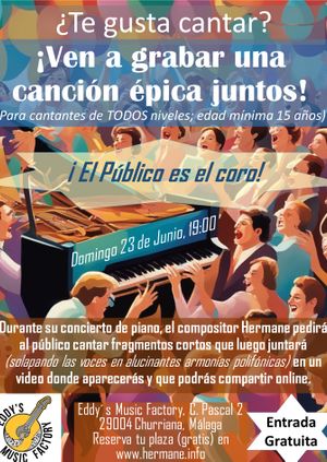 ¡El público es el coro! Concierto participativo