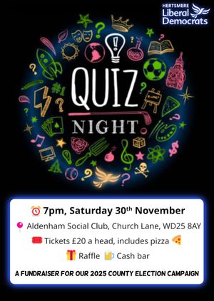 Hertsmere Lib Dem Quiz night