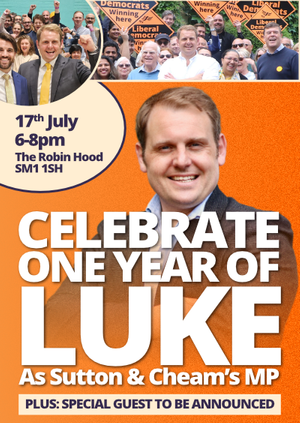 Luke Taylor MP's Anniversary Drinks!