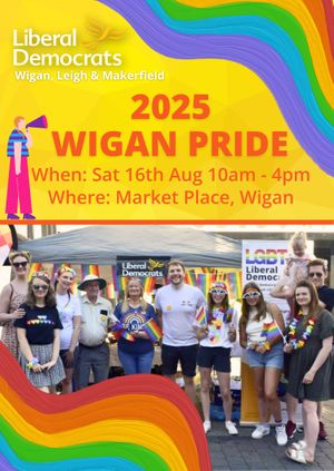 LibDems at Wigan Pride 2025