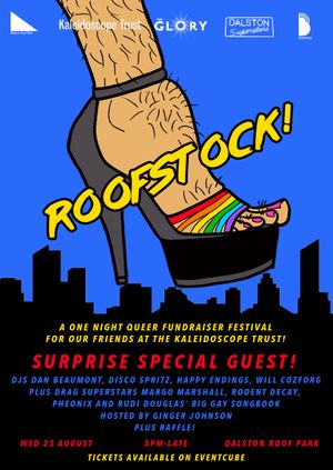 Roofstock! Queer roof party fundraiser for Kaleidoscope Trust