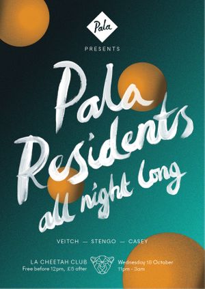 Pala Presents: Residents all night long 