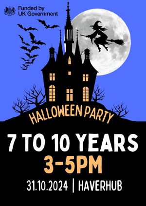 Halloween Party 7-10 years 3-5pm