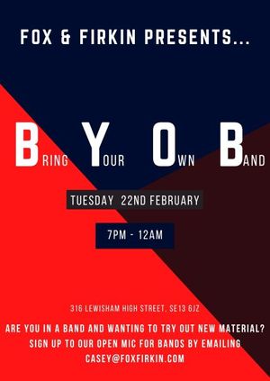 BYOB: Bring Your Own Band