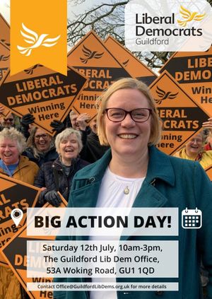 Guildford Lib Dem Big Action Day - Bellfields