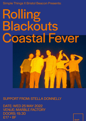 Rolling Blackouts Coastal Fever live at The Marble Factory
