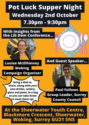 Pot Luck Supper Night