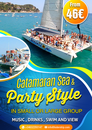 Massive group catamaran party boat 