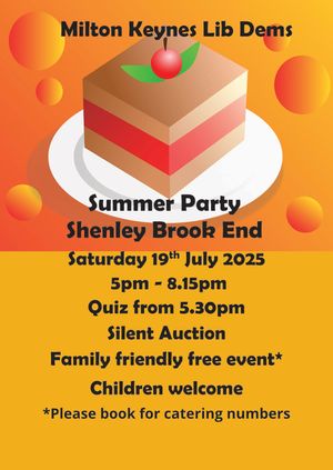 MK Lib Dems Summer Party