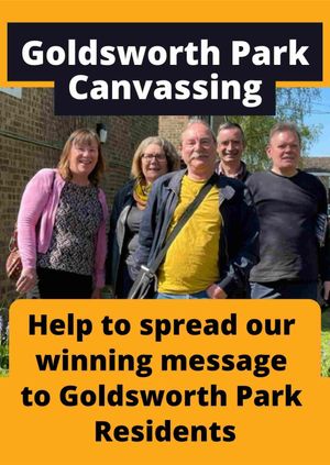Canvassing in Goldsworth Park