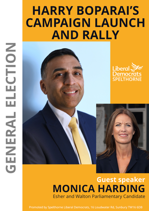 Harry Boparai campaign launch and rally
