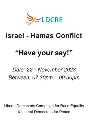 LDCRE: Israel - Hamas Conflict Discussion