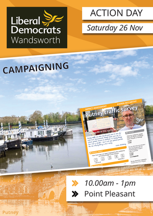 Action Day - survey delivery by the Thames