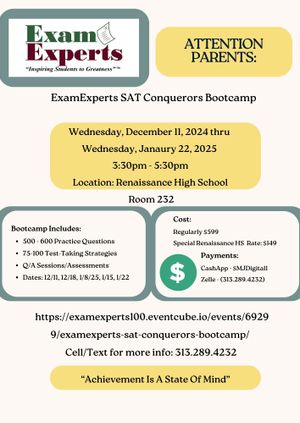 ExamExperts SAT Conquerors Bootcamp
