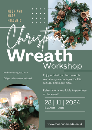 Christmas Wreath Workshop at The Roastery