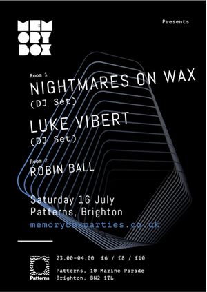 Memory Box Brighton: Nightmares On Wax & Luke Vibert