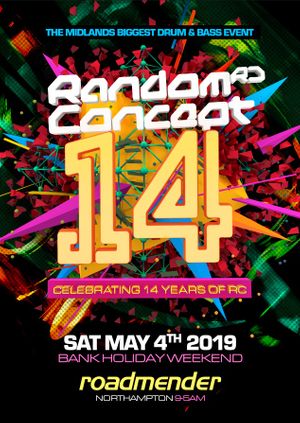 RANDOM CONCEPT Presents 14 YEARS - The Midlands Biggest Drum & Bass Event