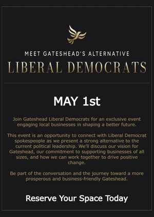 Meet The Alternative - Gateshead Lib Dems Business Connect