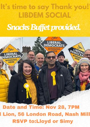 'It's time to say Thank You' Lib Dem Social