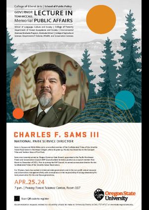 McCall Lecture with Director of the National Park Service, Charles “Chuck” Sams 