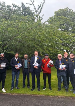 Heald Green delivery day with Tom Morrison MP