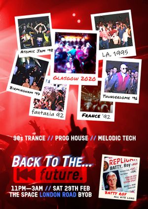 Back to the Future — 90s trance club night