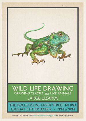 Wild Life Drawing: Large Lizards